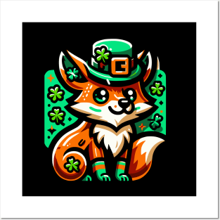 St Patricks Day Fox Posters and Art